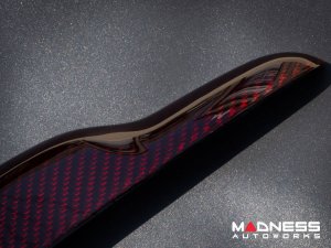 FIAT 500 Trunk Handle - Carbon Fiber - Red Candy FIAT 500 Trunk Handle - Carbon Fiber - Red Candy